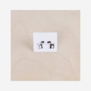 Bijou en argent boucles d'oreilles en forme de chien