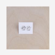 Bijou en argent boucles d'oreilles en forme de petite patte chien