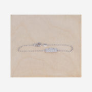 Bracelet pour enfant en argent avec chiens. 