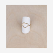 Bague coeur gold
